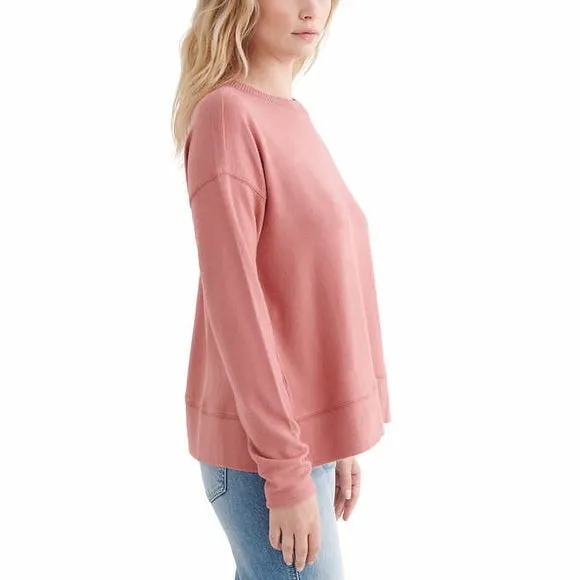Lucky Brand Women's Super Soft Cloud Jersey Lightweight Sweater Cozy Crewneck Top