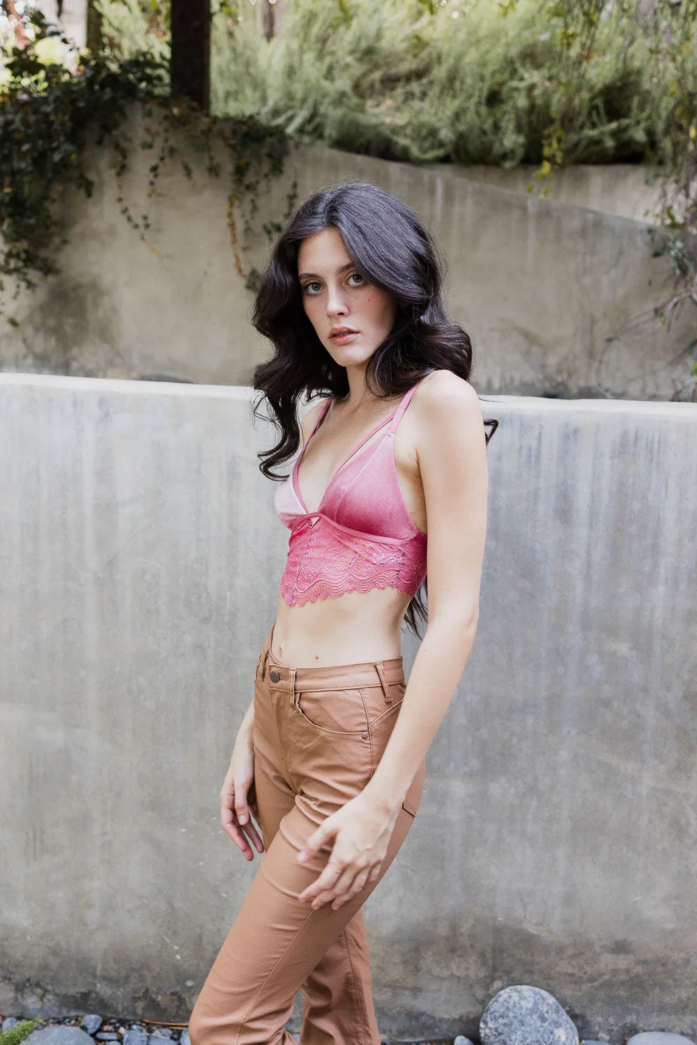 Luxe Velvet Lace Bralette