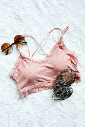 Mamma Mia Lace Bralette • Pink