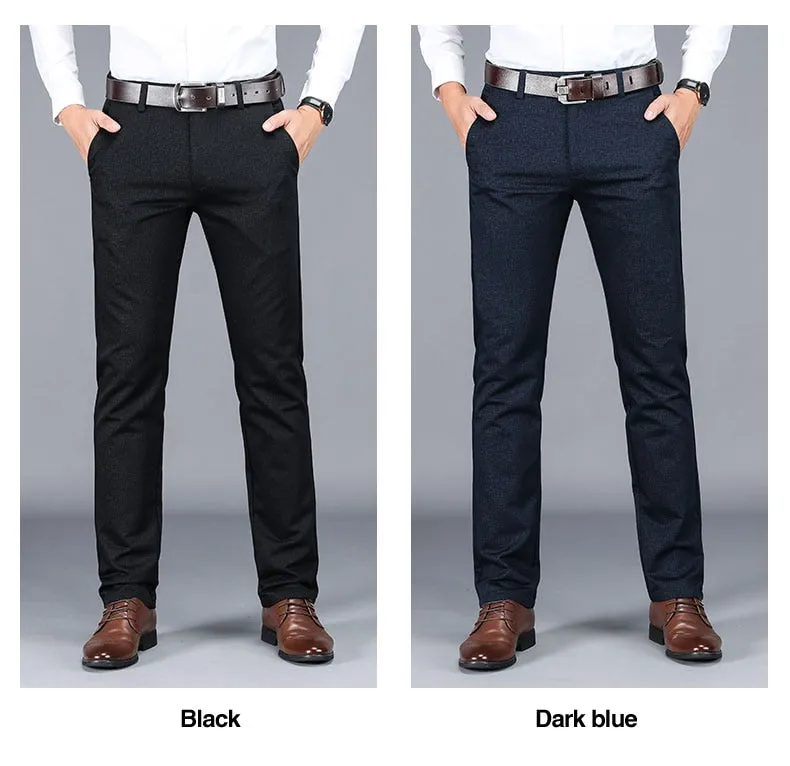 Men's Fleece-lined Black Trousers
