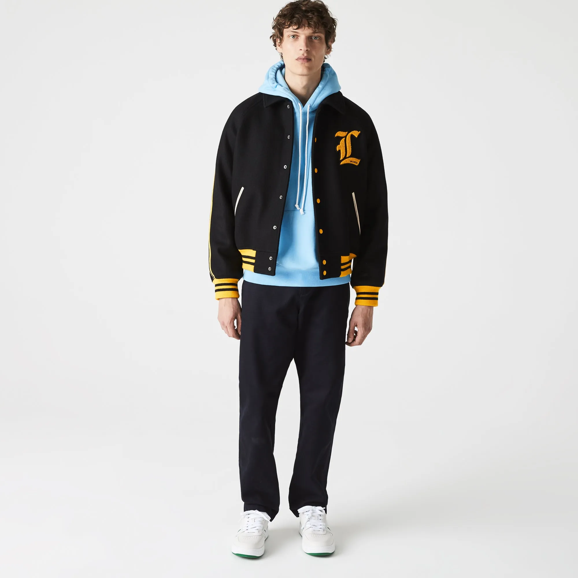 Men’s Lacoste L!VE Wool Blend Teddy-Style Jacket