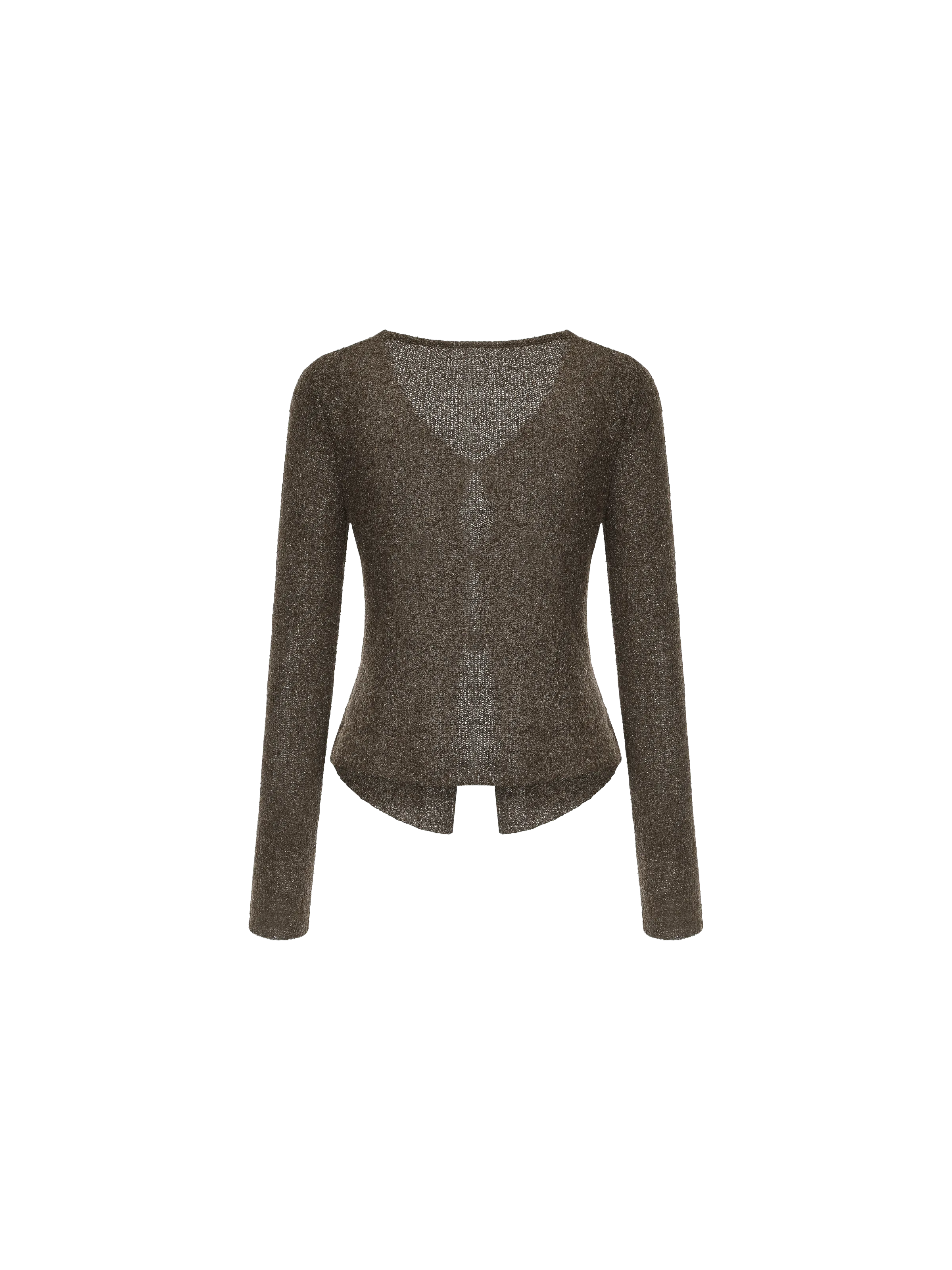 Mocha Textured Knit Sweater
