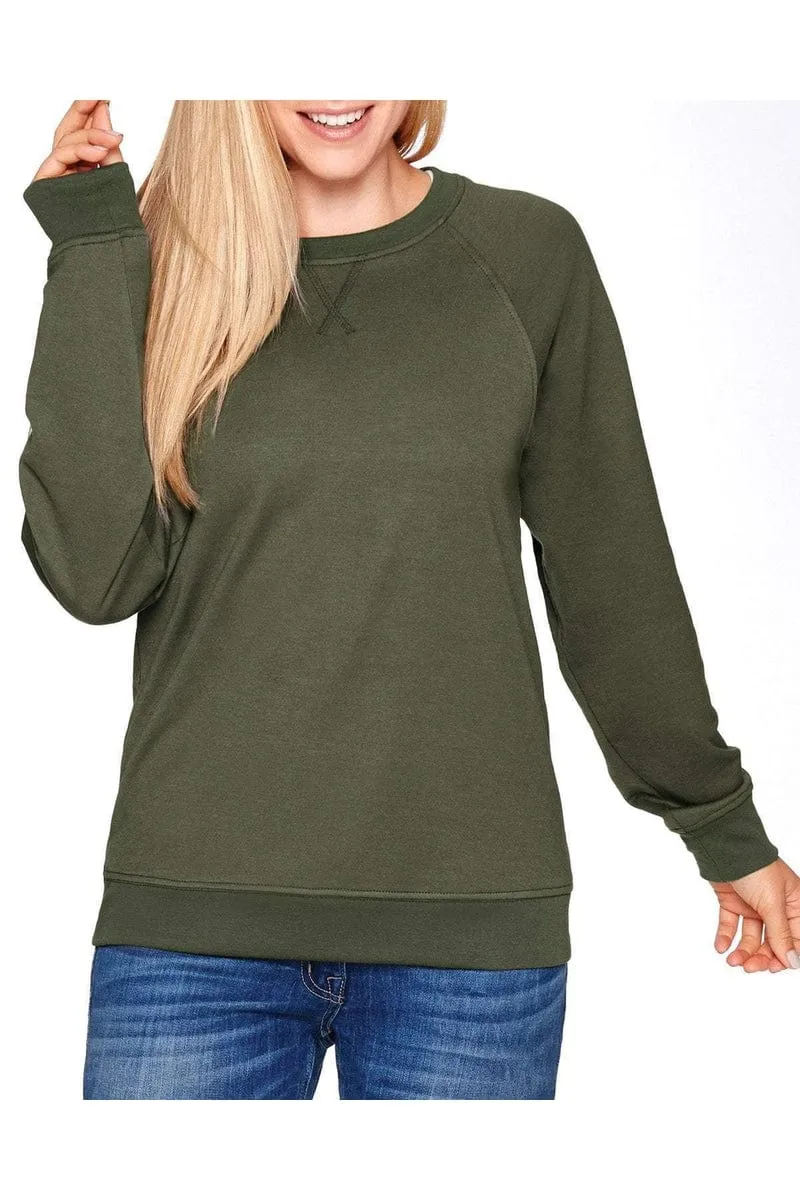 Next Level N9000: Unisex French Terry Raglan Crew