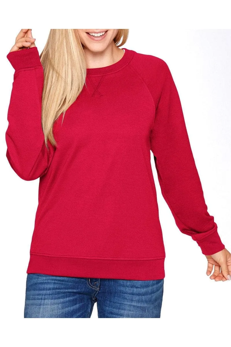Next Level N9000: Unisex French Terry Raglan Crew