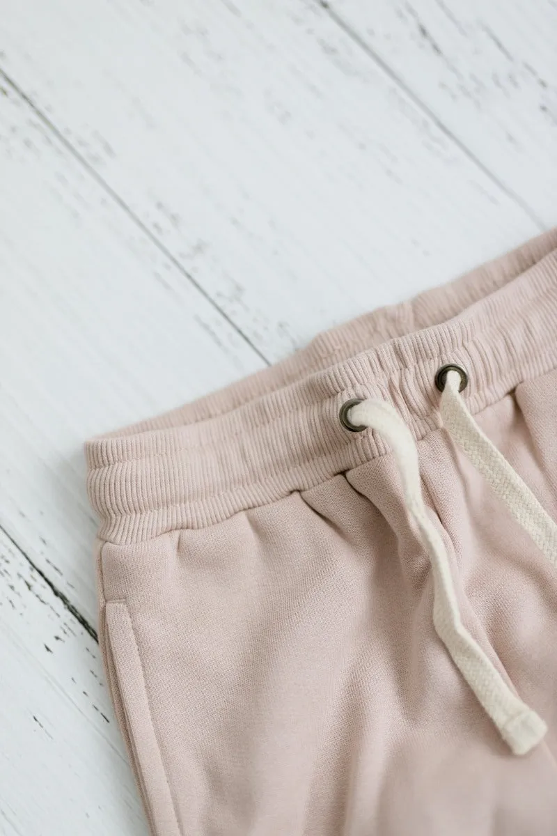 Organic Cotton Lounge Pants - Rose Dust