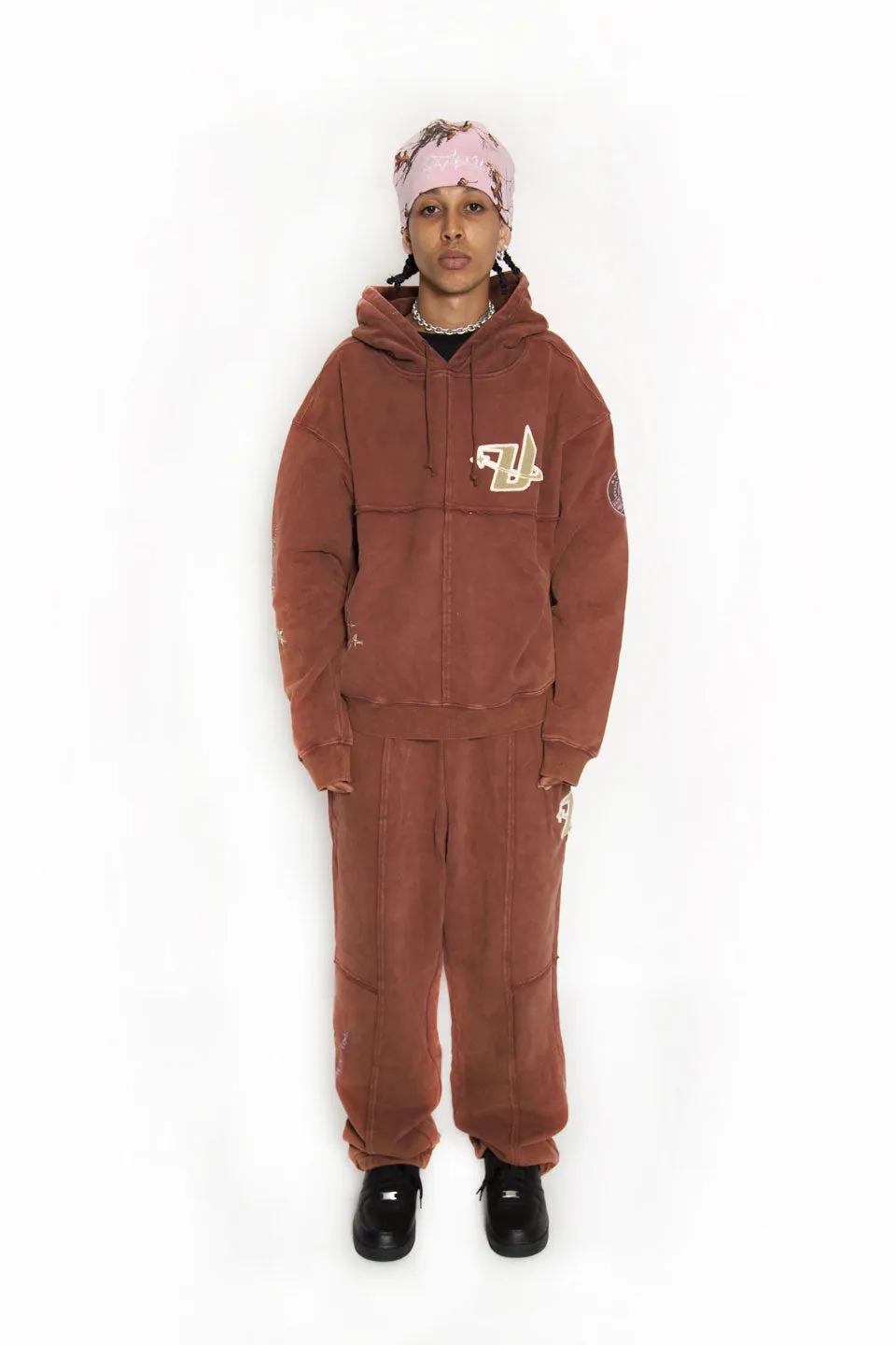 Panel Details Acid Dyed Jogger
