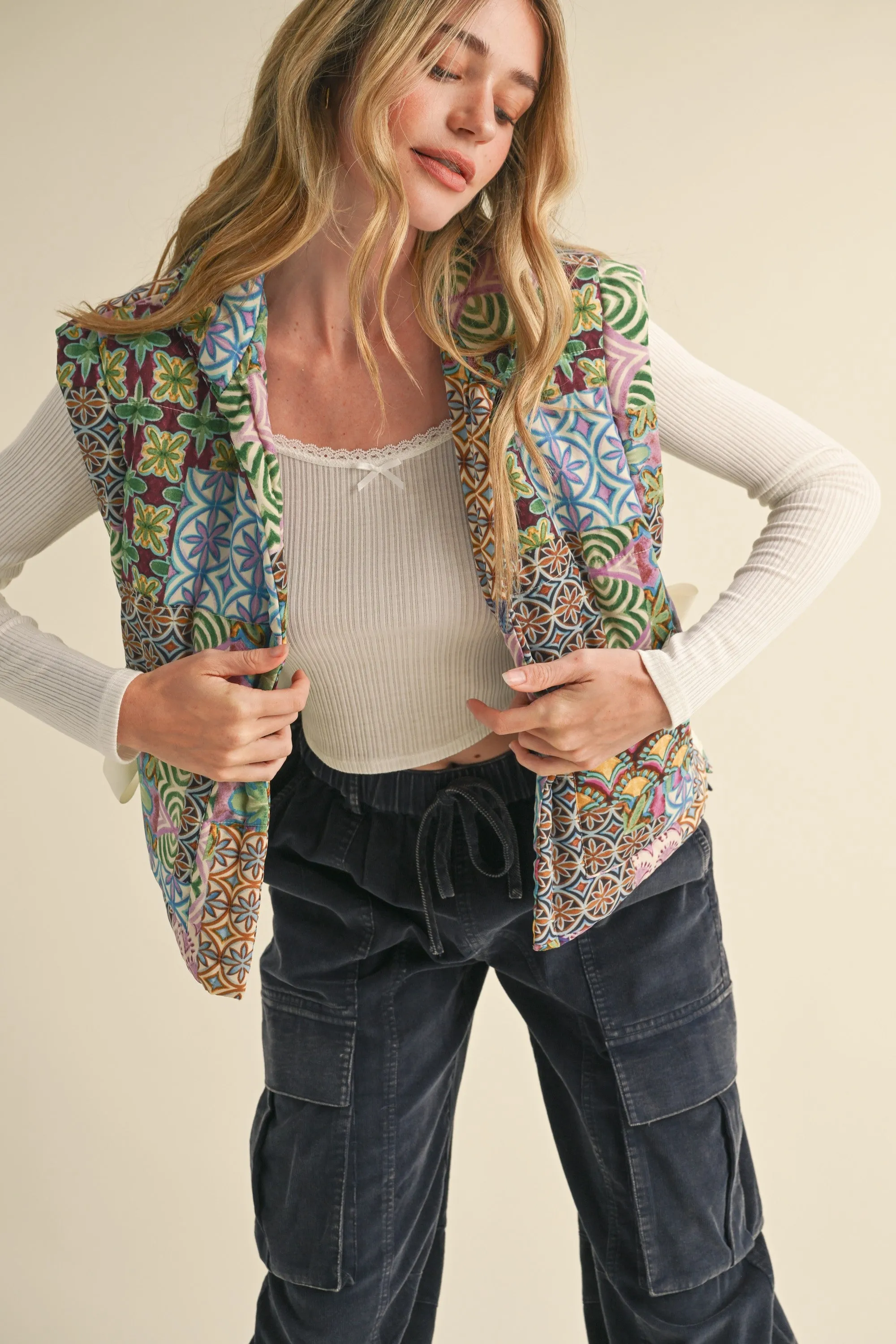Patchwork Puff Quilted Vest