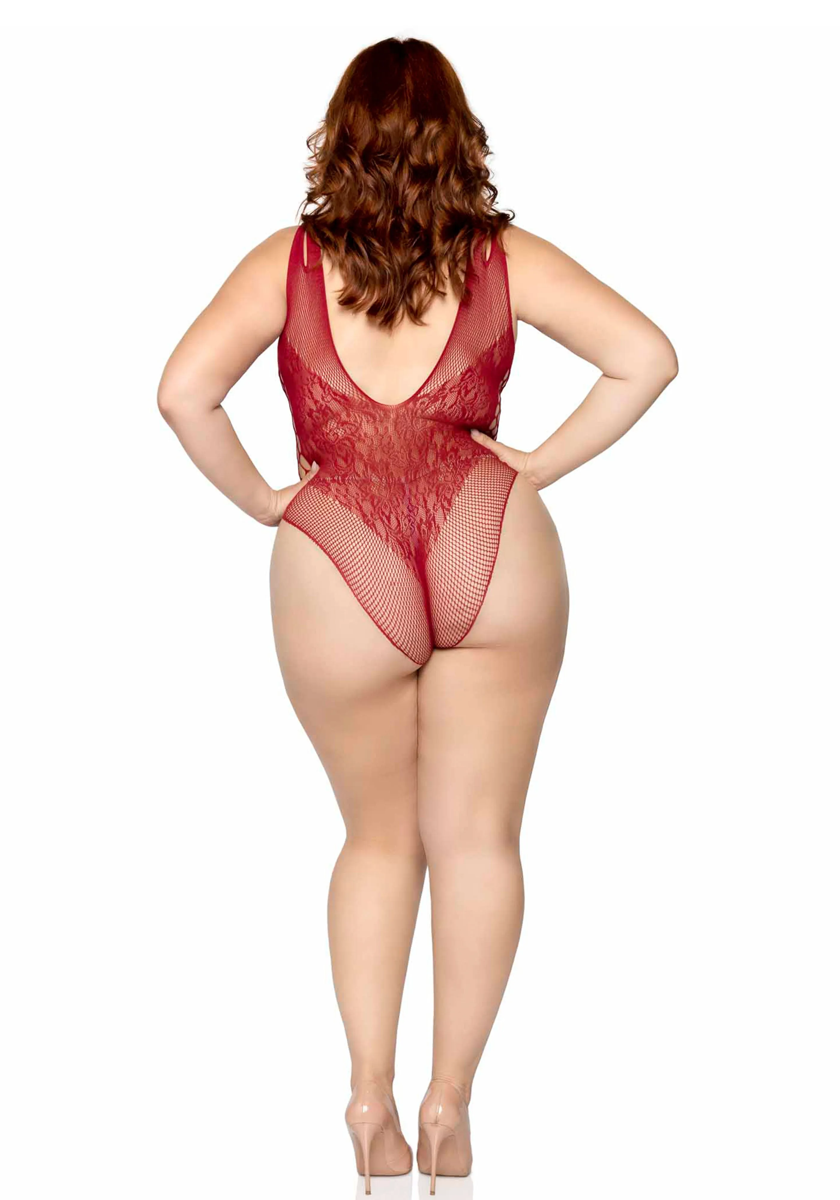 Plus Seamless Bodysuit with Shoulder Straps