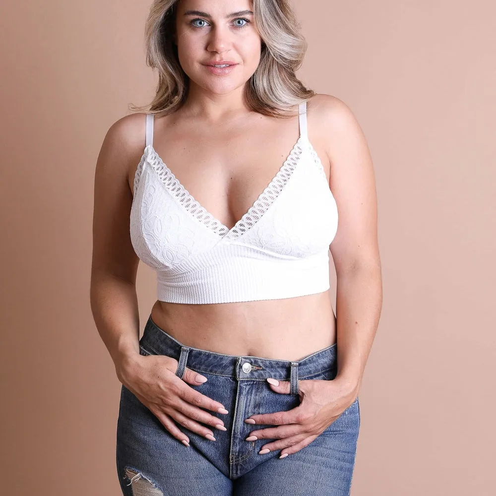 Plus Size Padded Lace Bralettes