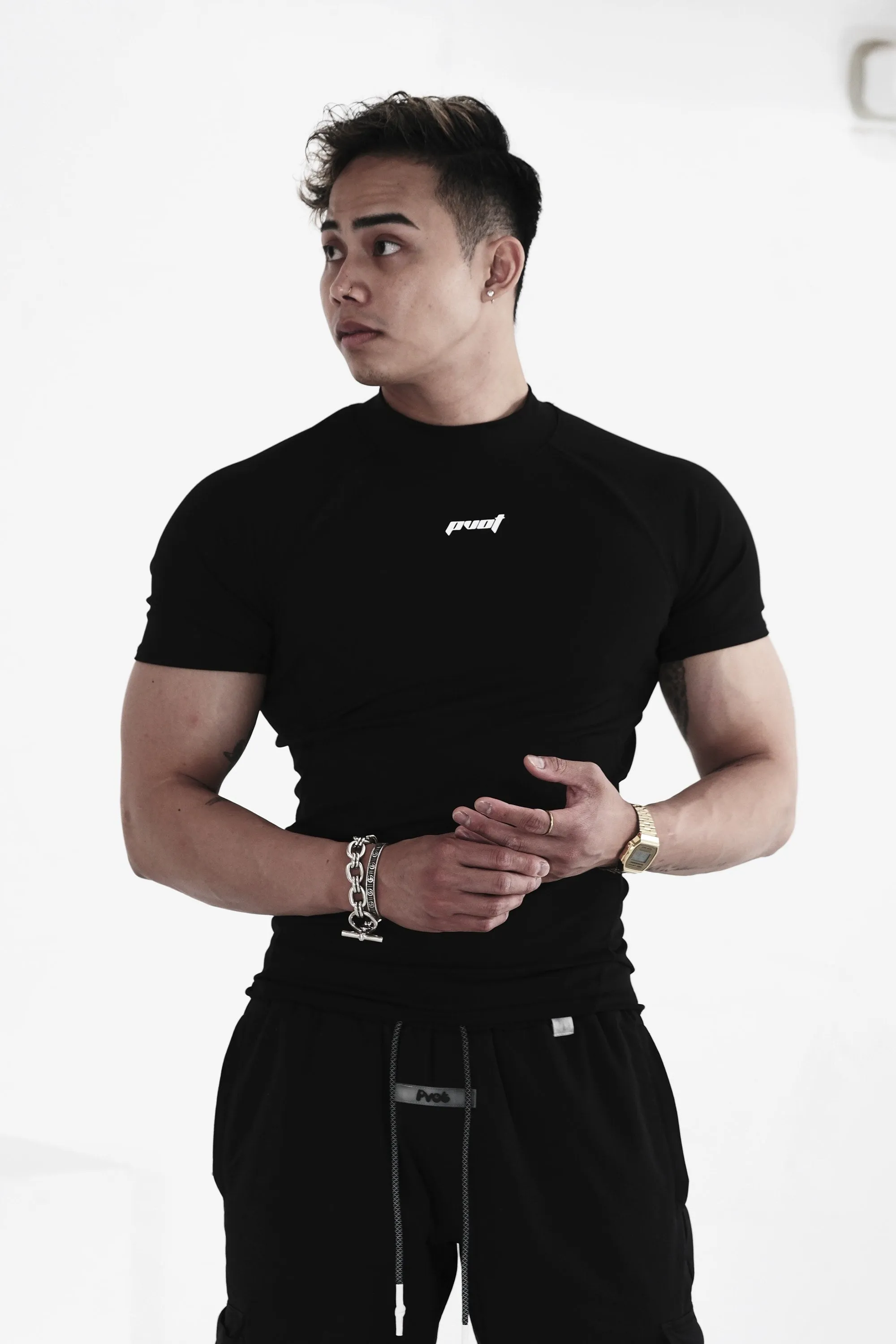 Pvot Compression T-Shirts (Black)