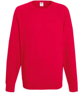 Red - Lightweight raglan sweatshirt