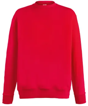 Red - Lightweight set-in sweatshirt