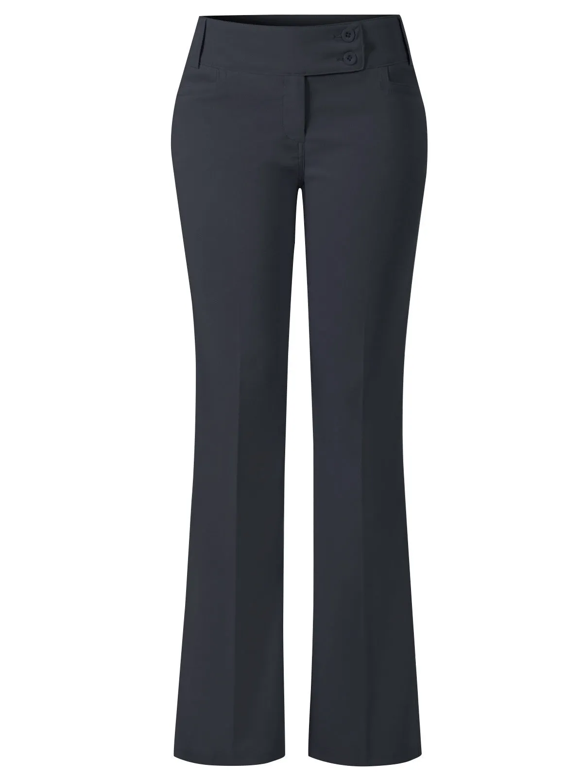 Relaxed Boot-Cut Office Pants Trousers Slacks