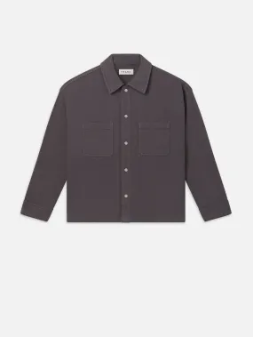 Relaxed Double Pocket Shirt -- Slate Gray