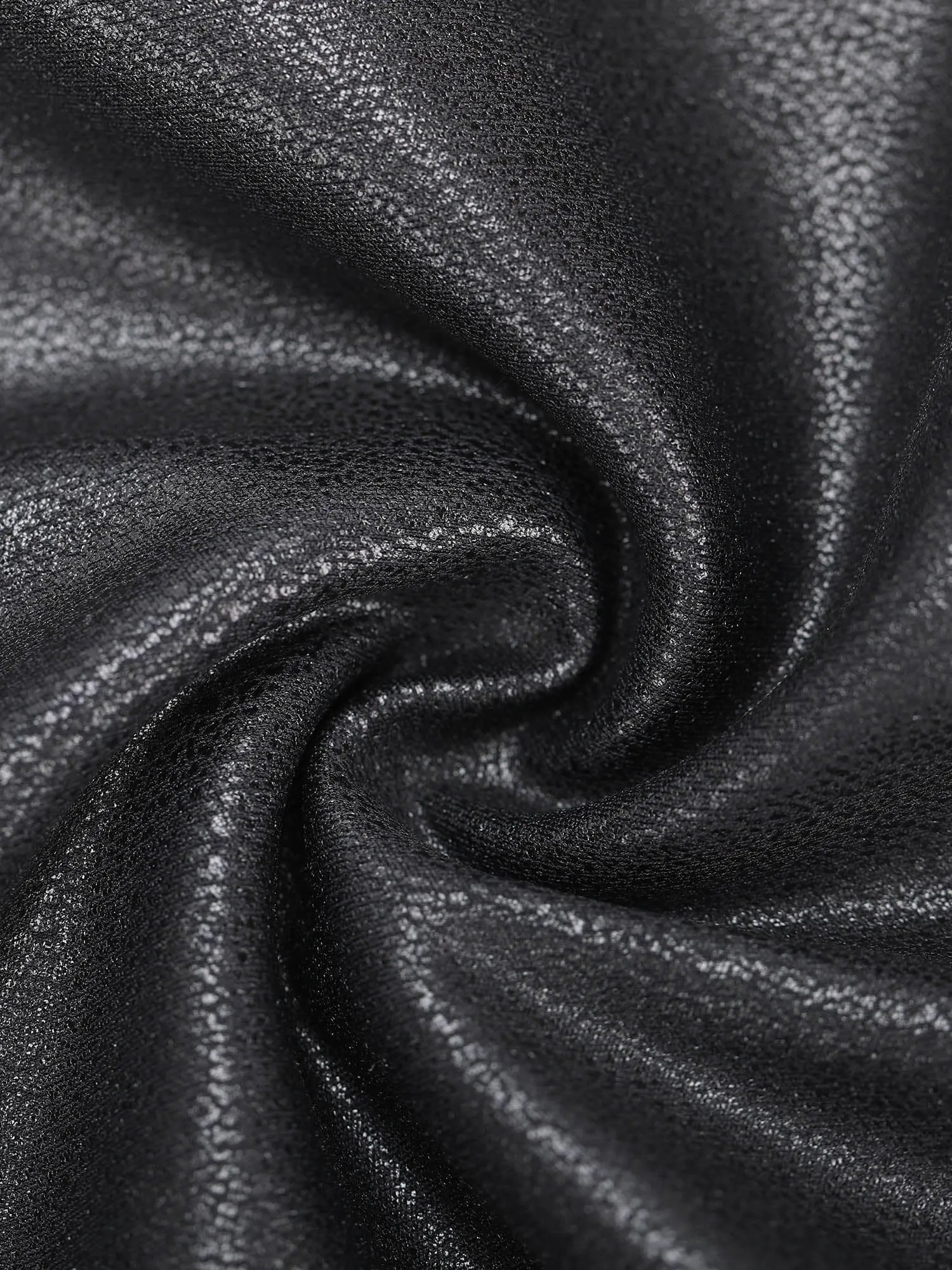 Shapewear Long Sleeve Faux Leather V-Neck Sculpting Bodysuit