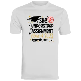 She Understood The Assignment Moisture-Wicking Tee