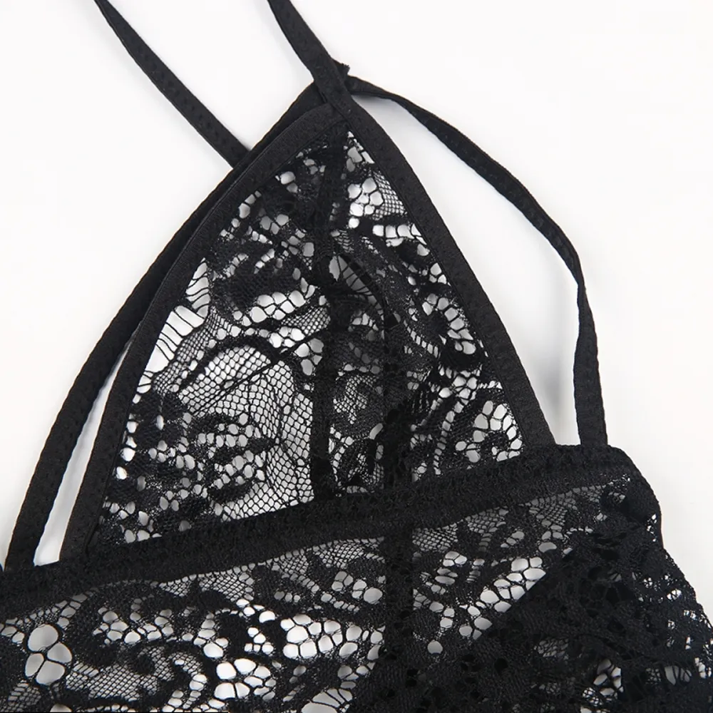 Sheer Eyelash Lace Longline Bralette