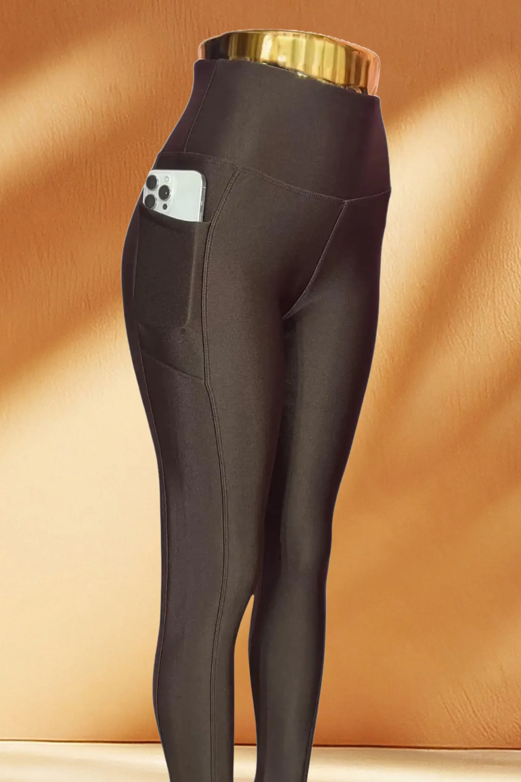 Shiny Legging With Fleece