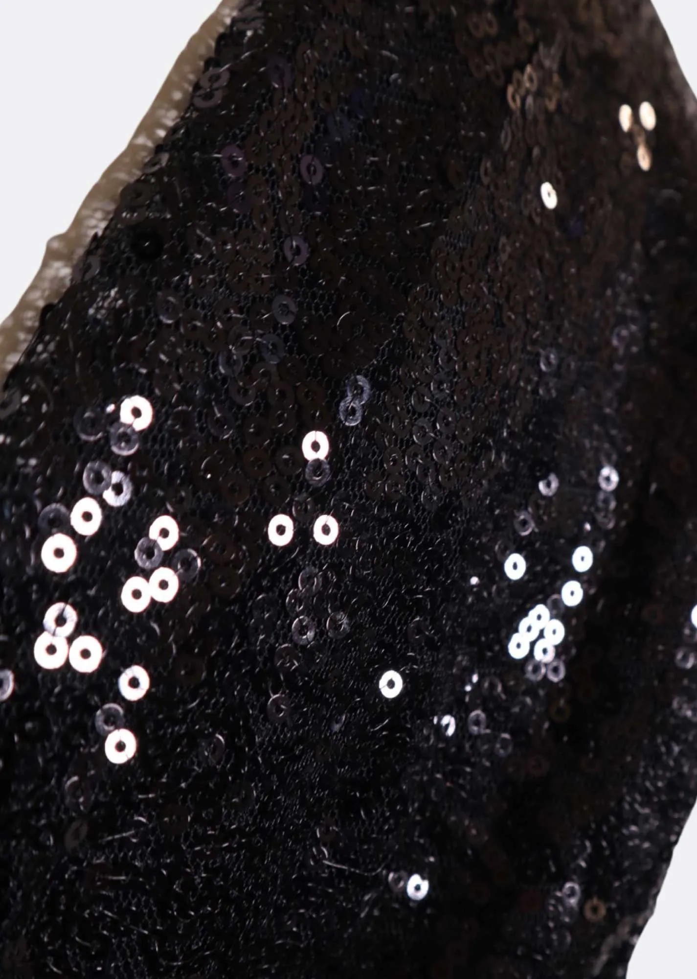Solitaire Jewel Sequin Gown