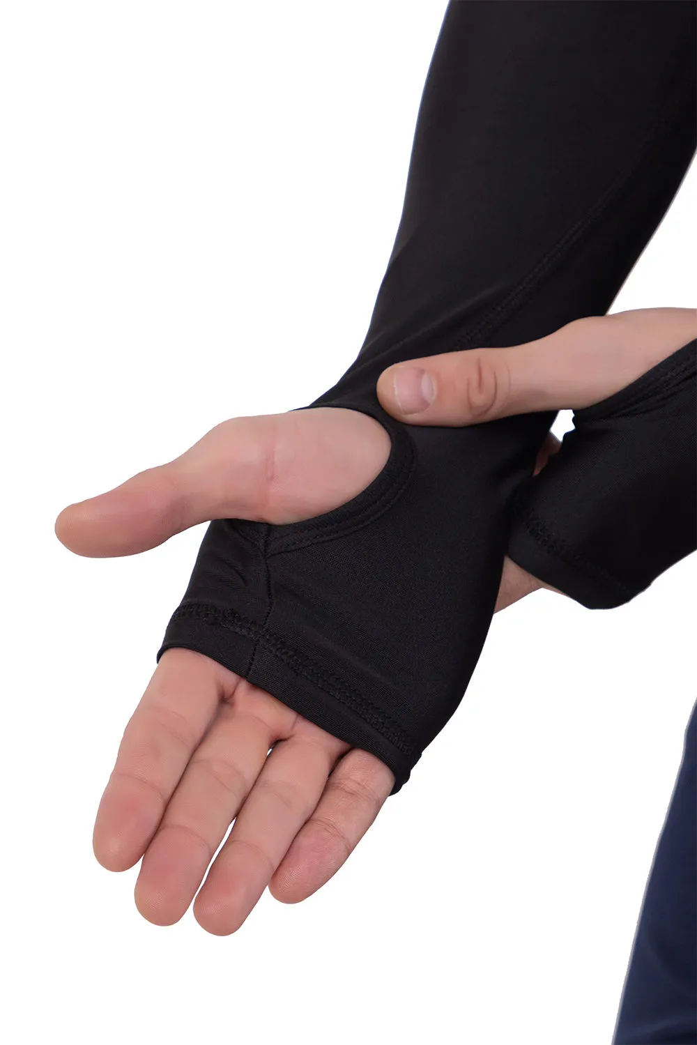 Sports Wear Full Sleeve Compression T-Shirt Unisex 80035 (BLACK)