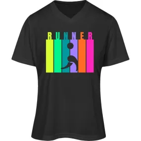Still I Runner V-Neck Moisture-Wicking Tee