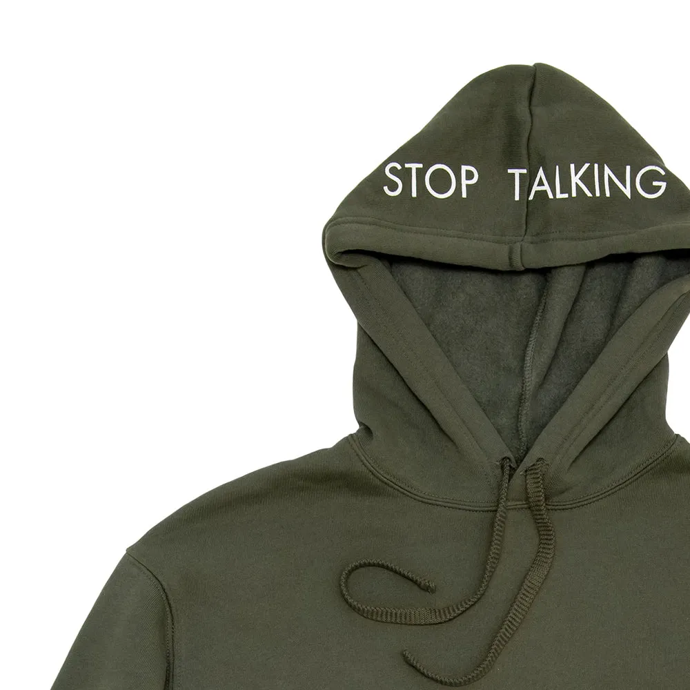 Stop Talking Crop Hoodie