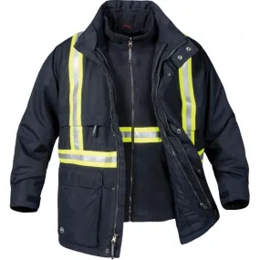 Stormtech Men's Navy Explorer 3-In-1 Reflective Jacket