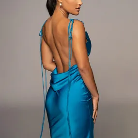 Straps Sexy Backless Halter Neck Dress