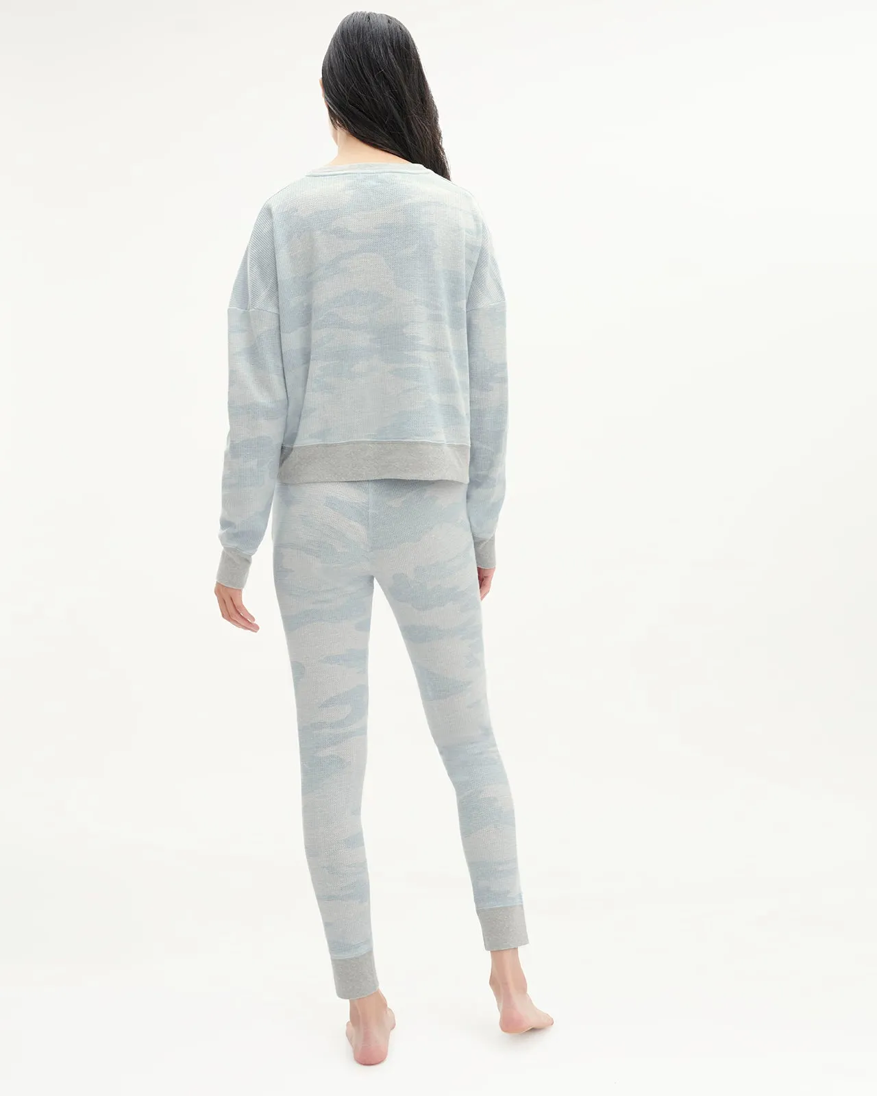 Sweet Dreams Thermal PJ Set in Frost Camo