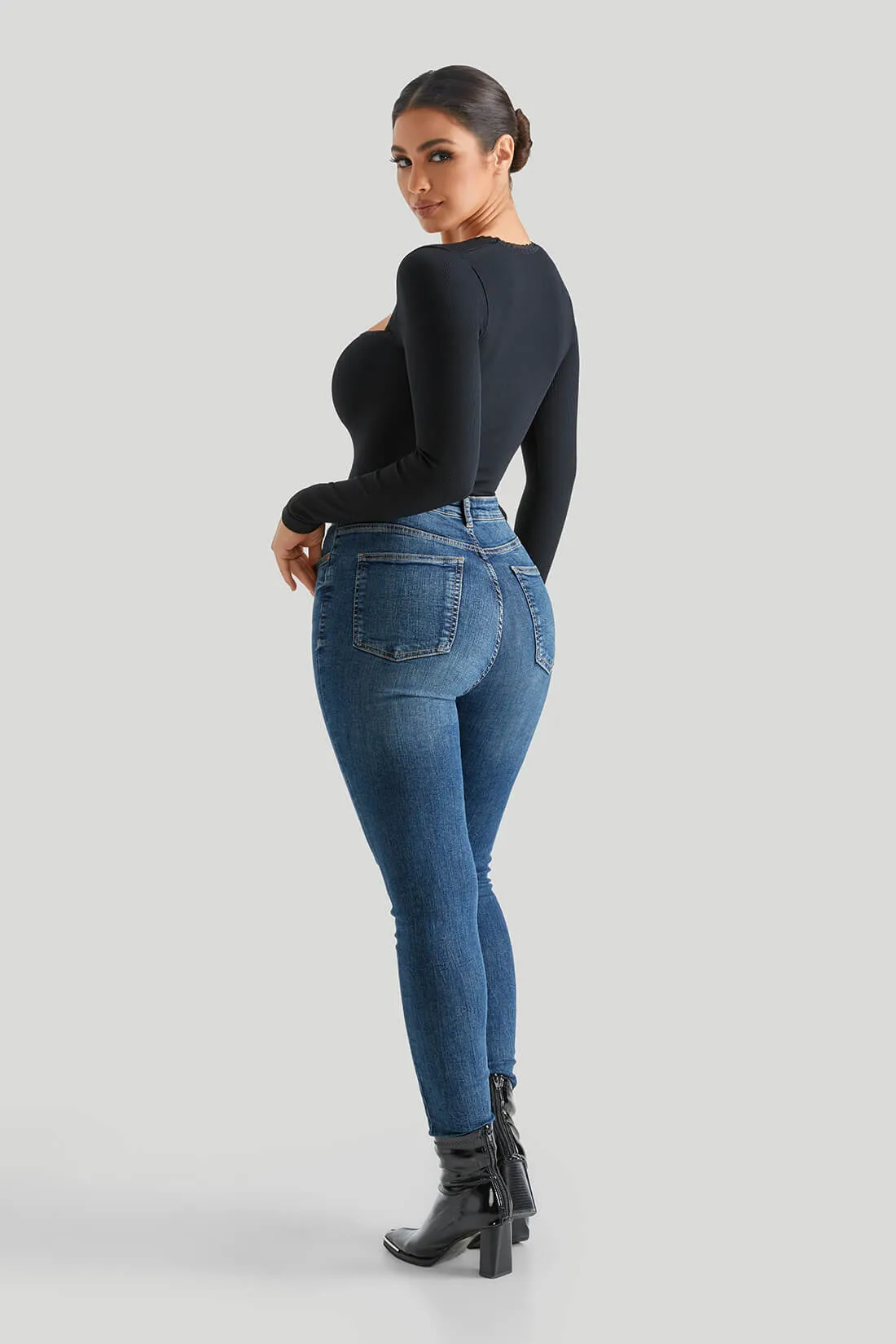 Threaded Spliced Lace Bodysuit