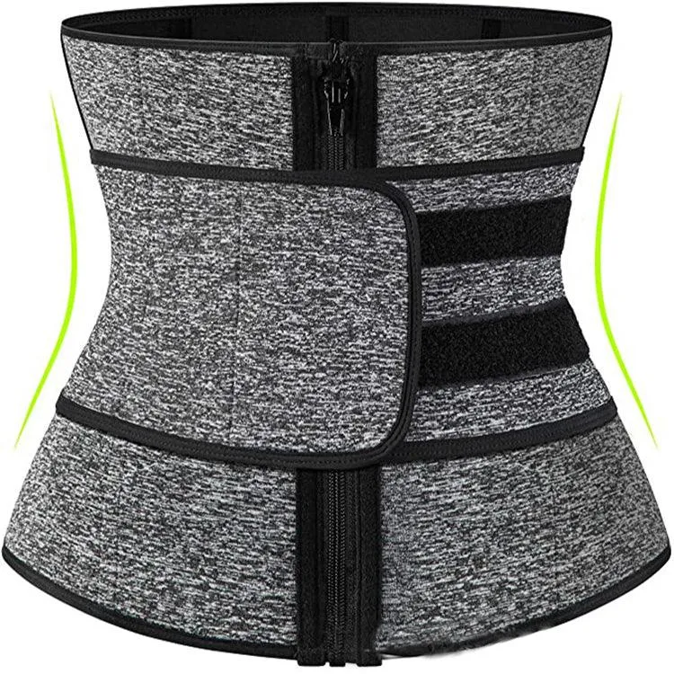 Tummy Sweat Shapewear Bodysuits Women Waist Trainer Slimming 2-3 Belts Workout Shaper Corset