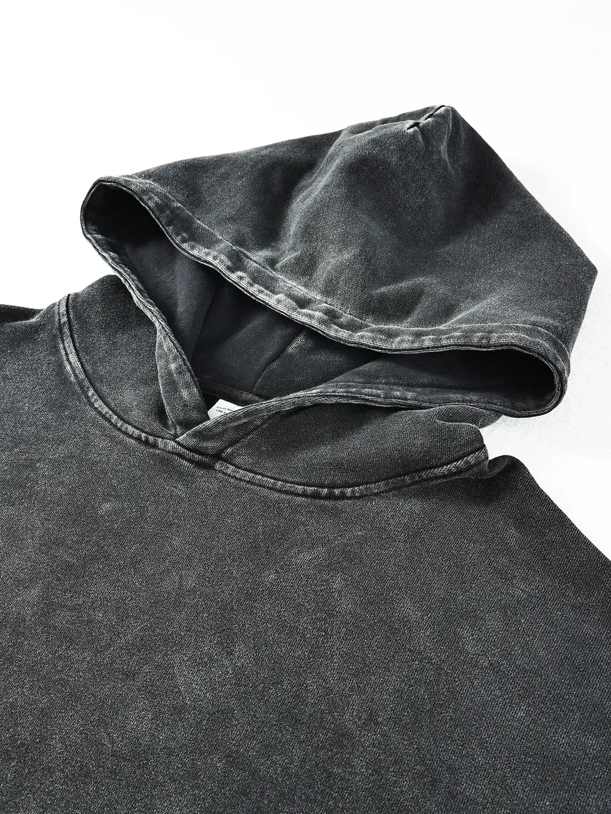 Vintage Black Acid Wash Hoodie
