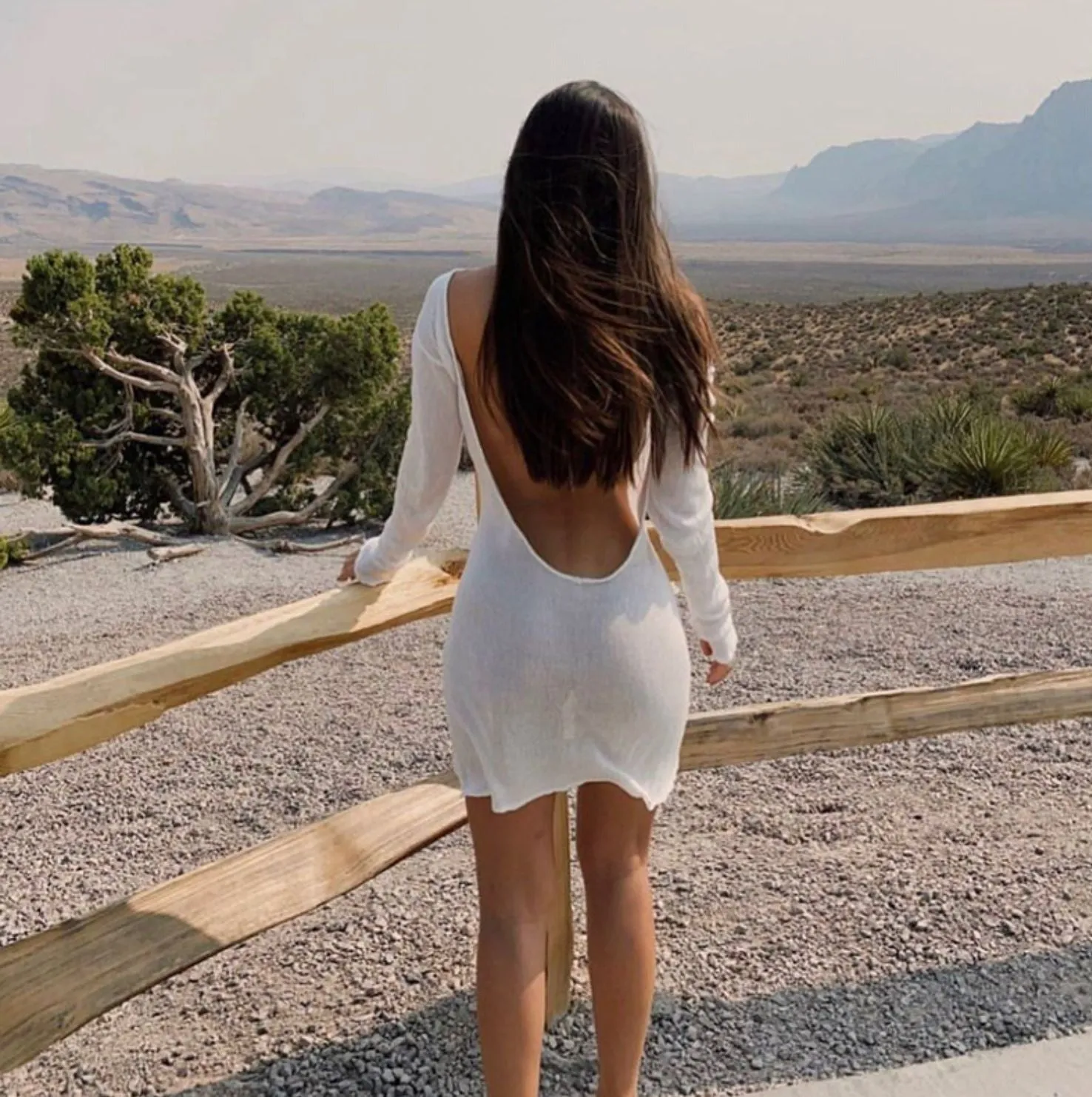 Vvsha Haylie Backless Mini Dress