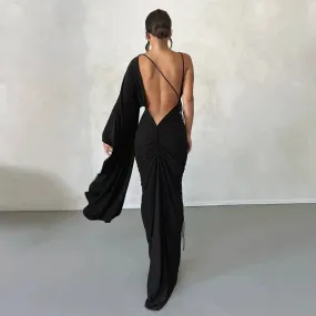 Vvsha Kyle Backless Maxi Dress