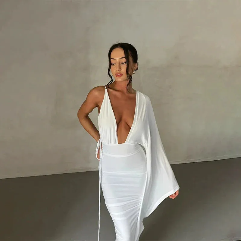 Vvsha Kyle Backless Maxi Dress