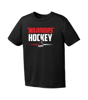 Warriors Hockey Youth Dri-Fit T-Shirt with Printed Logo
