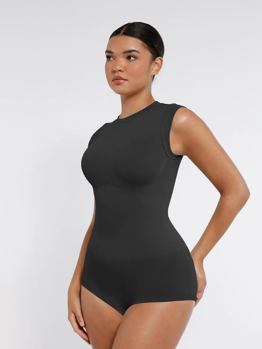 Wholesale Seamless Cap Sleeve Waist and Abdomen Shaping Shapewear Bodysuit