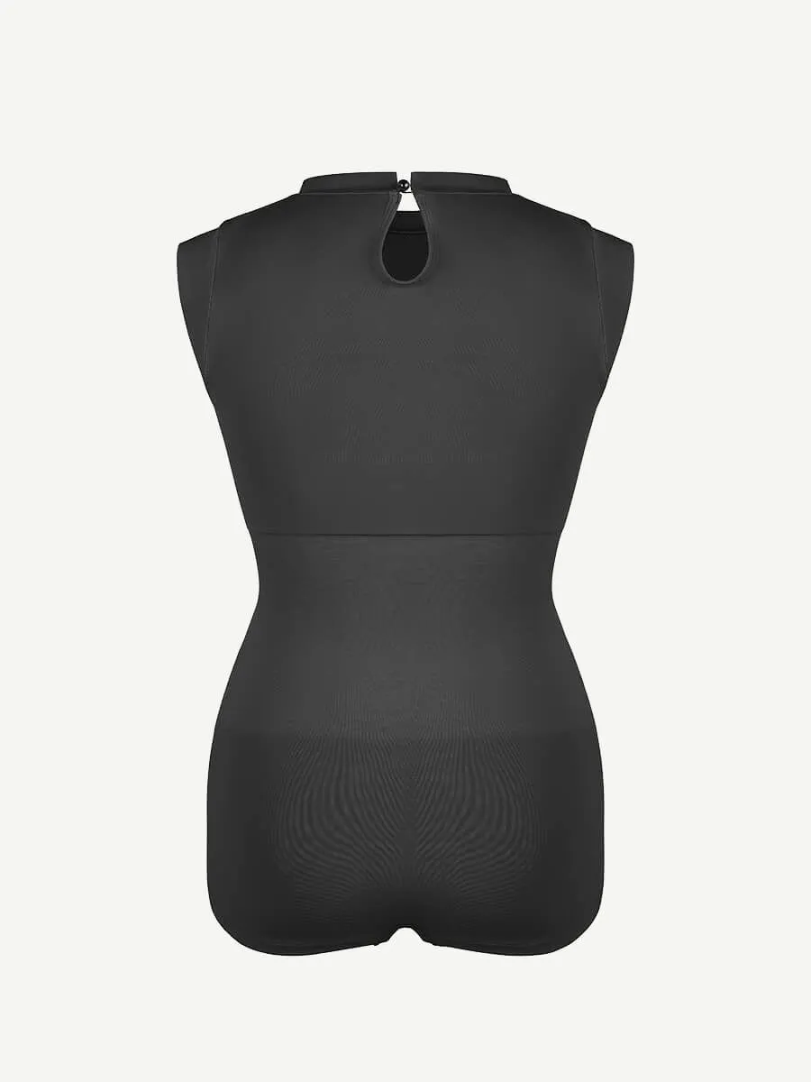Wholesale Seamless Cap Sleeve Waist and Abdomen Shaping Shapewear Bodysuit