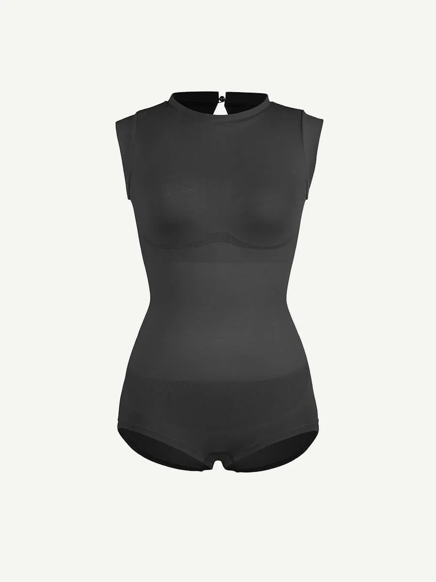 Wholesale Seamless Cap Sleeve Waist and Abdomen Shaping Shapewear Bodysuit