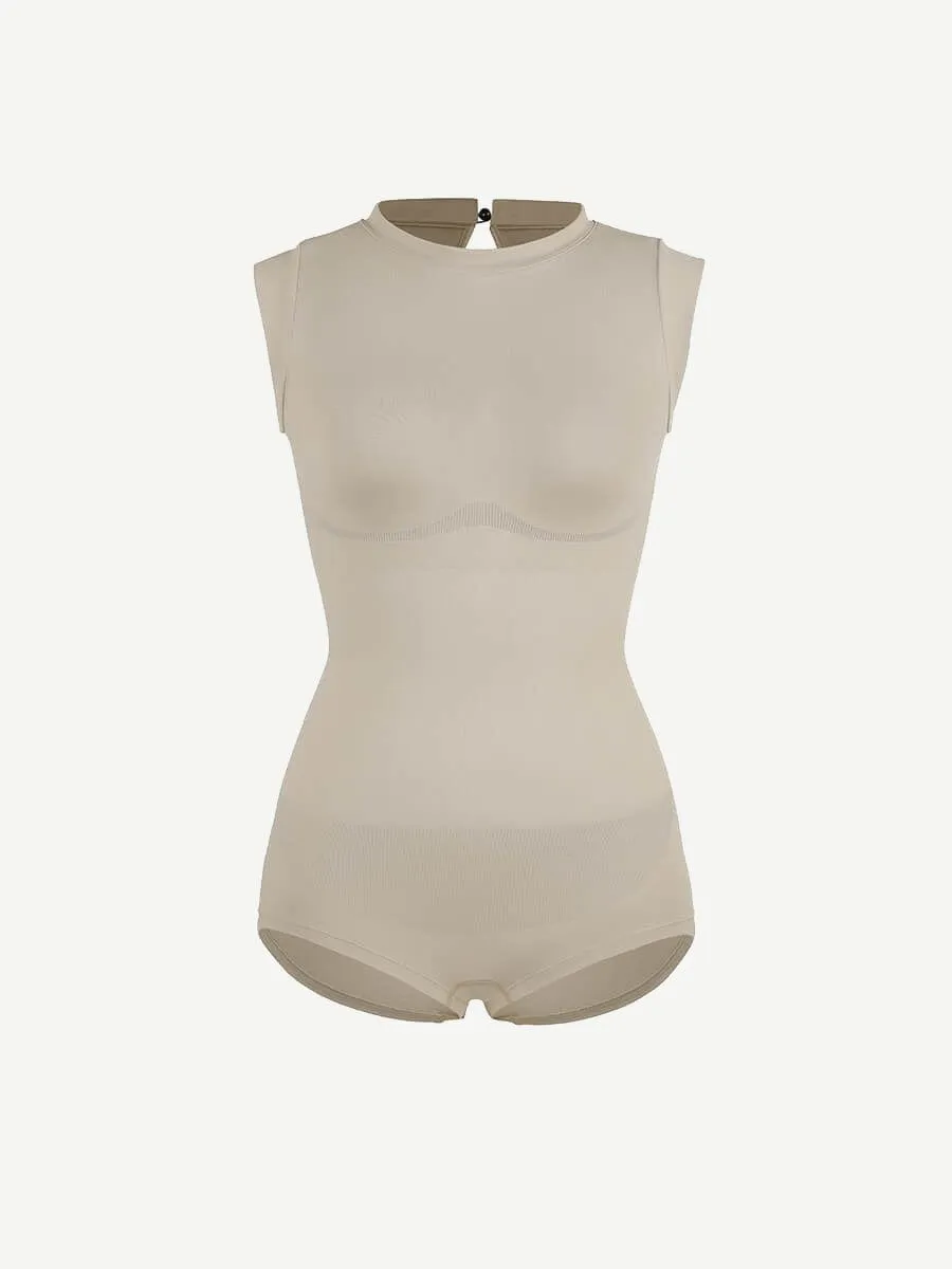Wholesale Seamless Cap Sleeve Waist and Abdomen Shaping Shapewear Bodysuit
