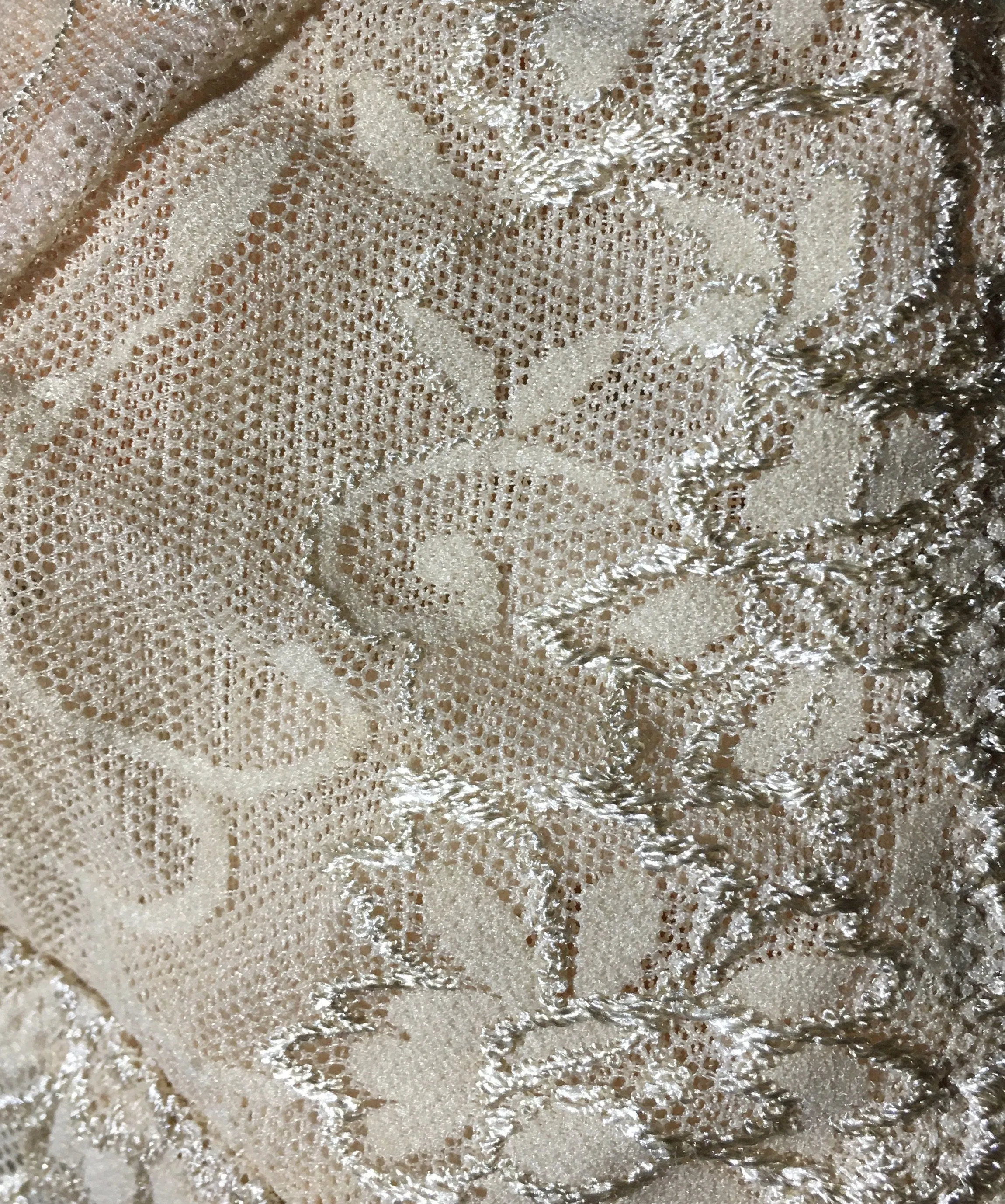 Womens Beige Lace Bralette, Racerback Style Bra, Sizes S/M/L/XL