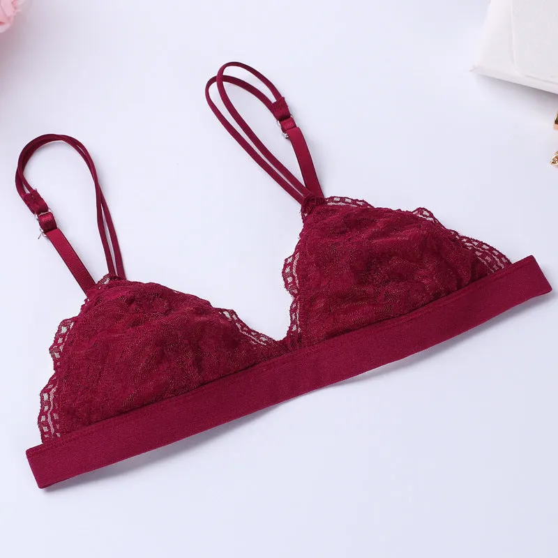 Women's Floral Lace Bra | Comfortable Adjusted Underwear