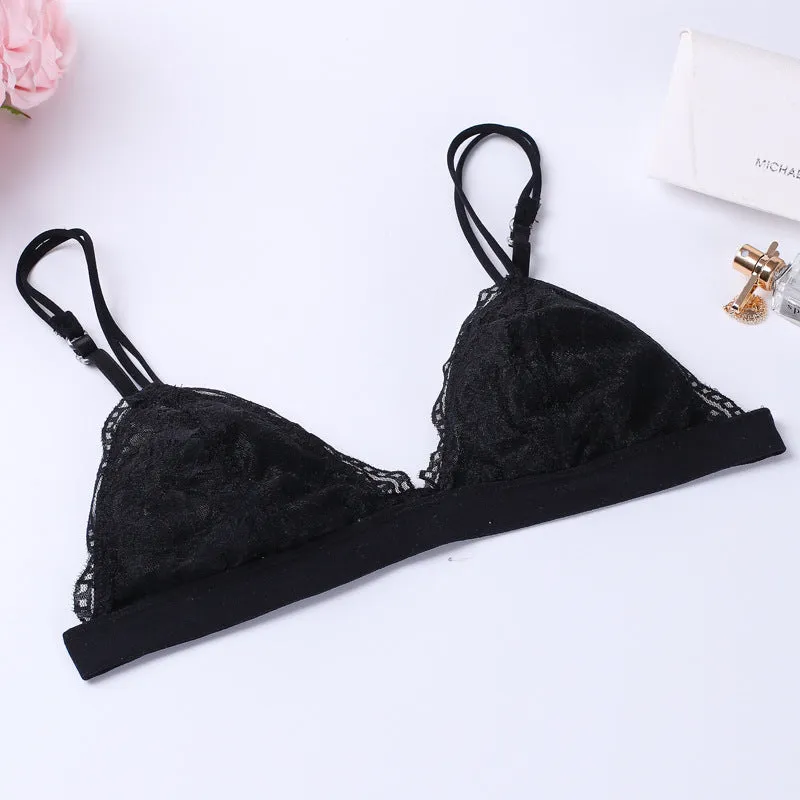 Women's Floral Lace Bra | Comfortable Adjusted Underwear