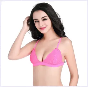 Women's Floral Lace Bra | Comfortable Adjusted Underwear