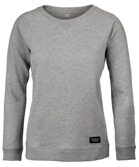 Womens Newport  luxury lightweight crewneck | Grey Melange
