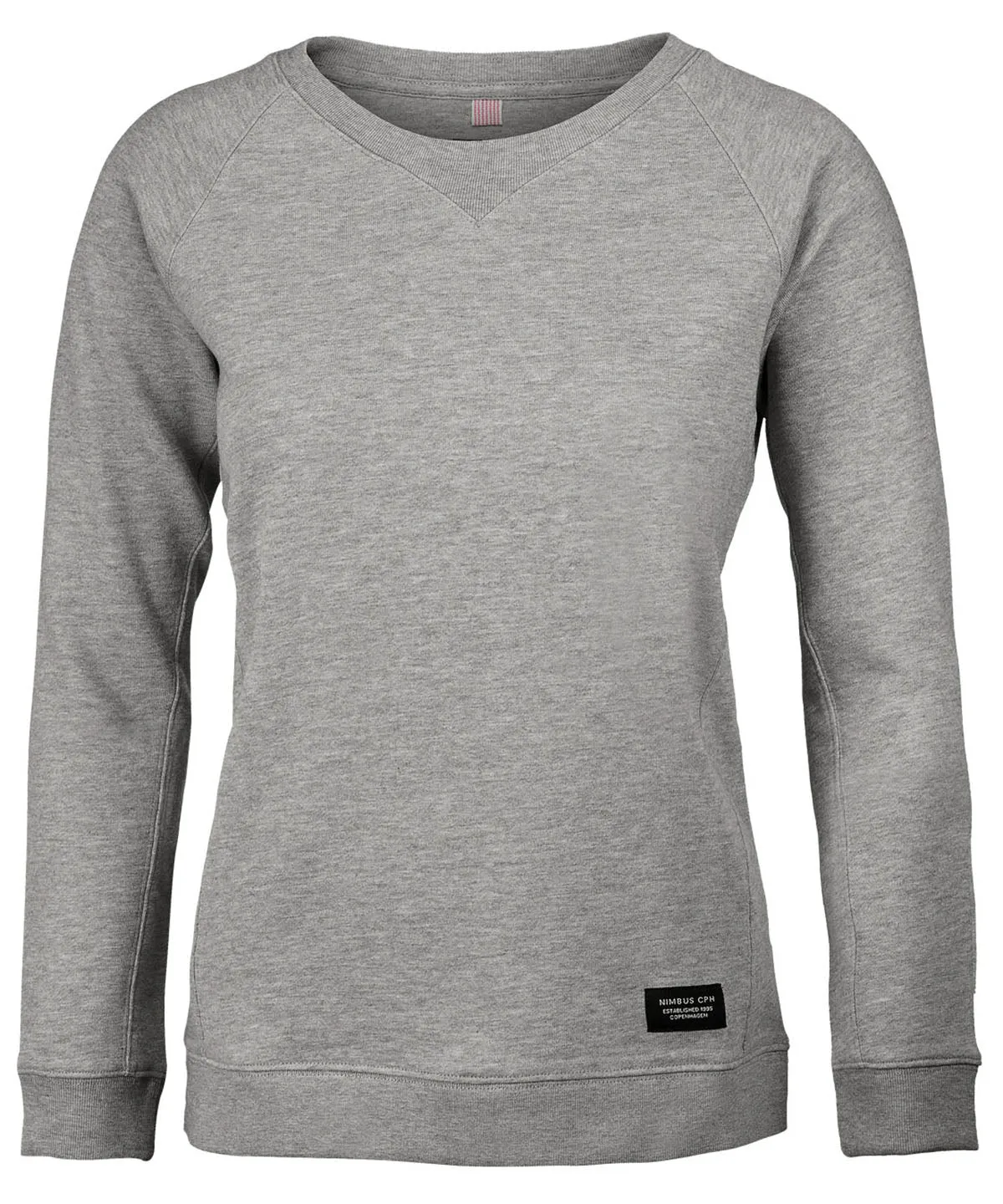 Womens Newport  luxury lightweight crewneck | Grey Melange