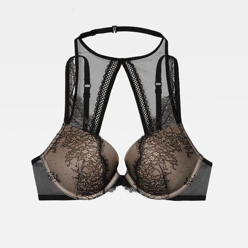Women's Push Up Lace Halter Bra