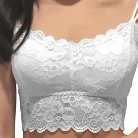 Women's V-Neck Lace Bra