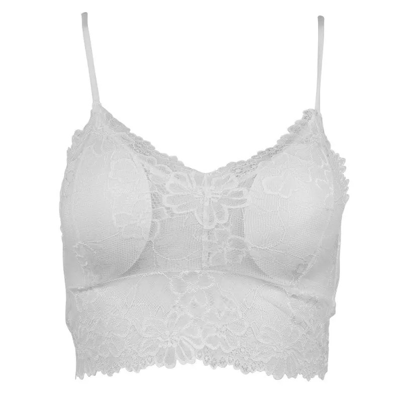 Women's V-Neck Lace Bra