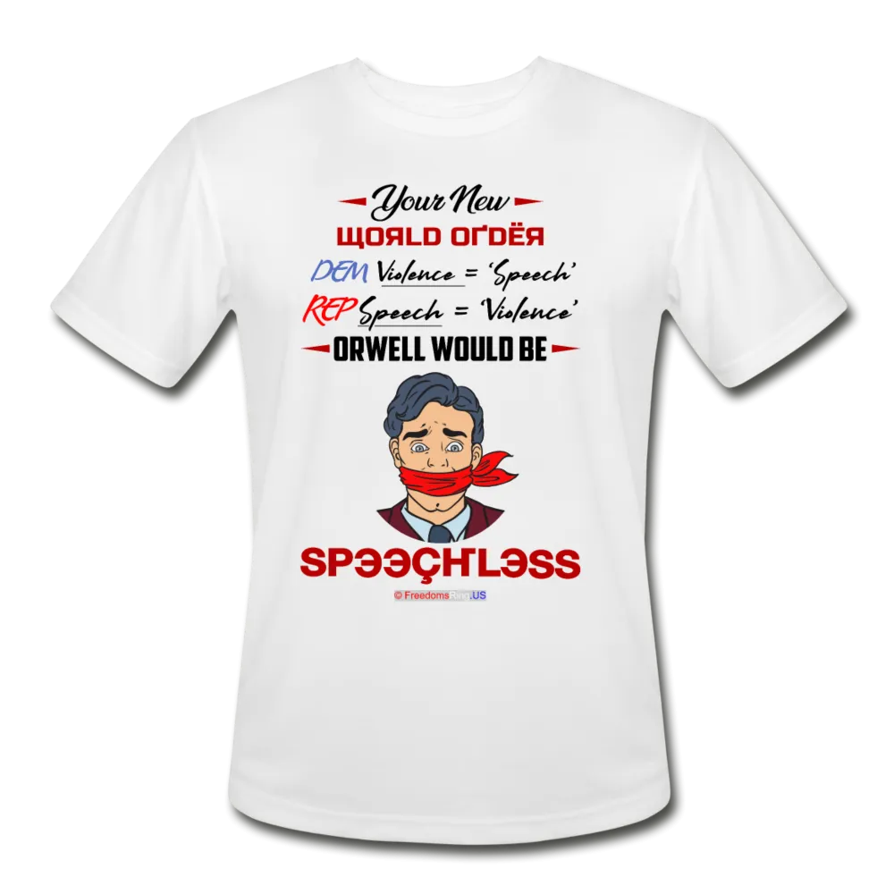 YOUR NEW WORLD ORDER - Men’s Moisture Wicking Performance T-Shirt